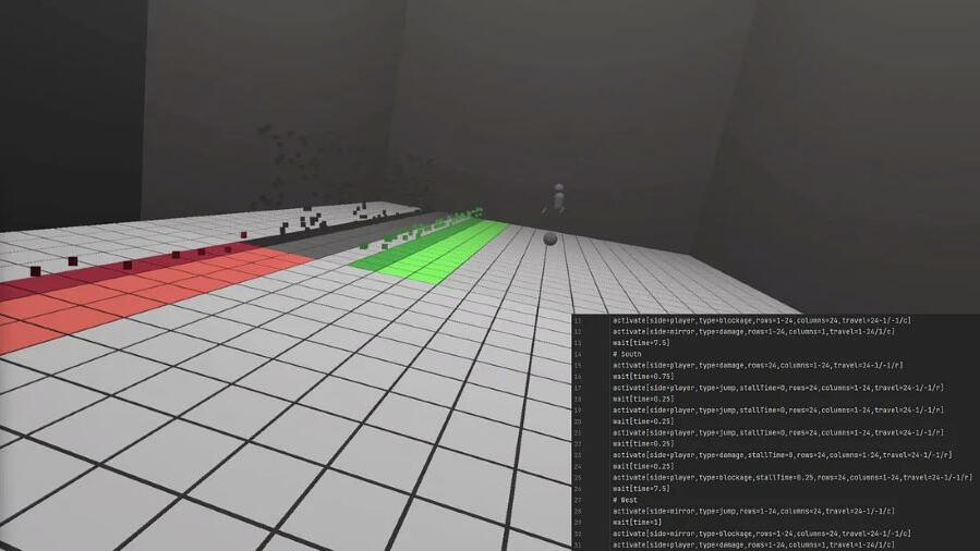 Misreflection: Design Tool (2023) Level Design Tool | Solo Created: ● Designer-focused tool, improving iteration cycles for the game's Dodge level ● Blog post detailing the tool and its implementation