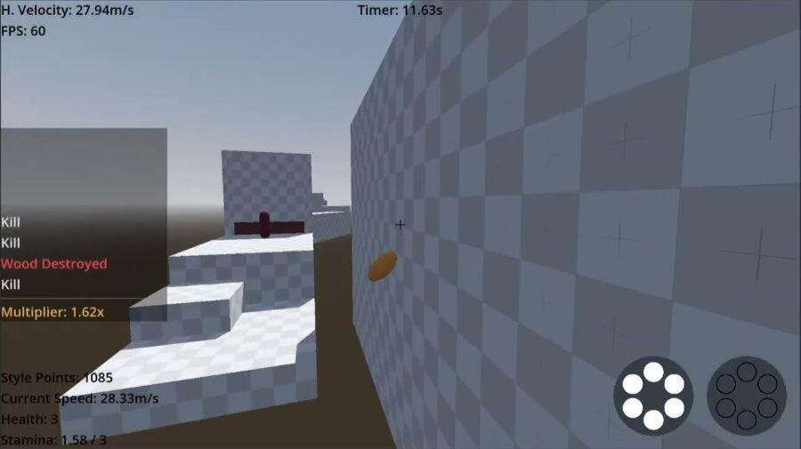 Project Revolver (2023) Concluded Prototype | Team of 3 Designed & Implemented: ● Player controller (parkour-focused) ● Double-barrel, elemental revolver ● Course mastery gameplay loop ● Levels iterated with player feedback